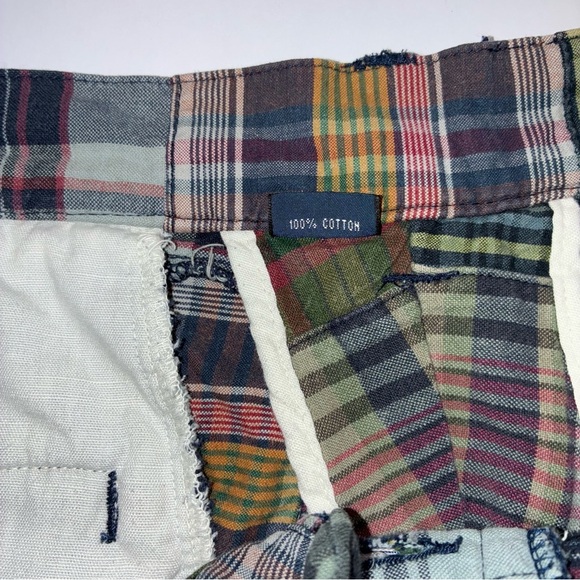 Polo Ralph Lauren Madras Plaid Patchwork Shorts Mens 38 Preppy *READ DESCRIPTION - Picture 6 of 7
